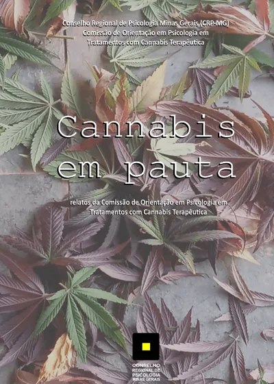 Capa do livro Cannabis em pauta, do Conselho Regional de Psicologia de Minas Gerais